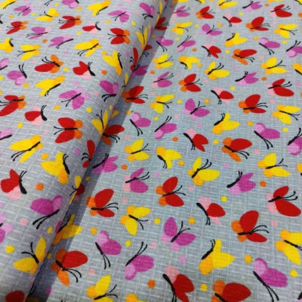 پارچه آشپزخانه تمام پنبه طرح پروانیز عرض 1.5 متر