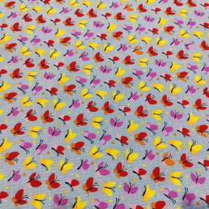 پارچه آشپزخانه تمام پنبه طرح پروانیز عرض 1.5 متر