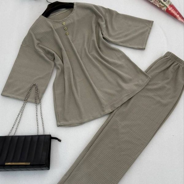 ست تونیک شلوار سه دکمه مراکشی نورا