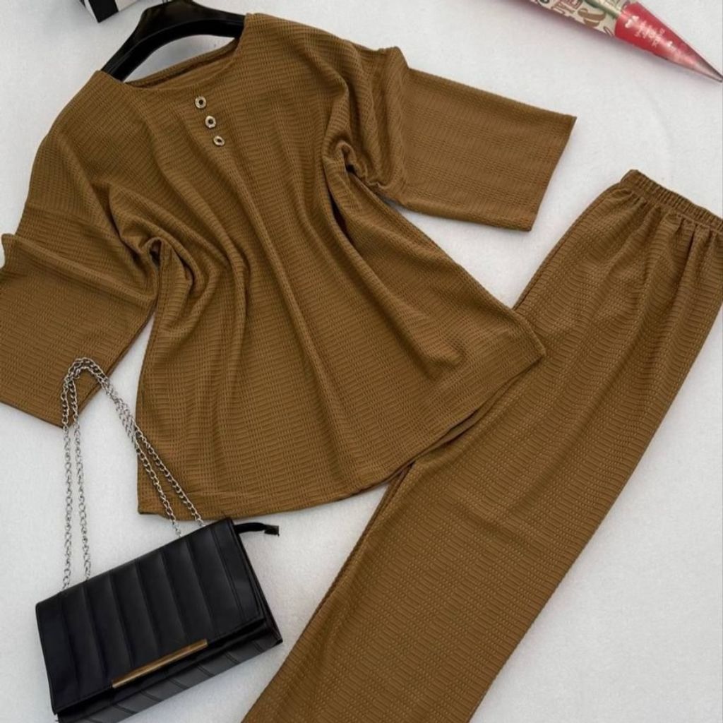 قیمت ارزان ست تونیک شلوار سه دکمه مراکشی نورا