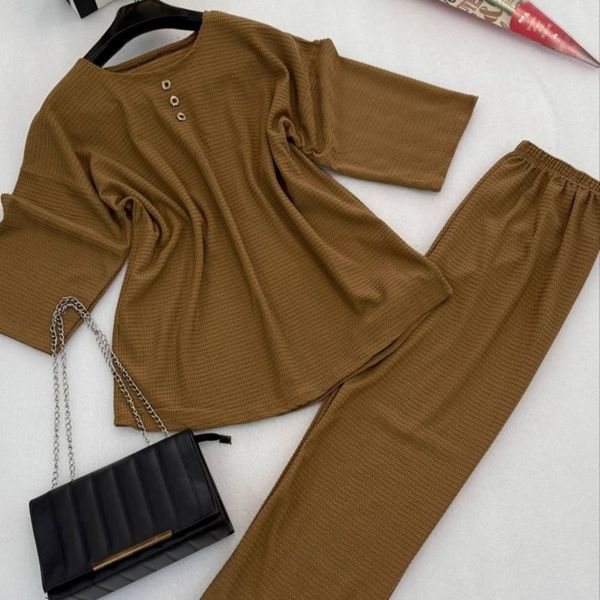 ست تونیک شلوار سه دکمه مراکشی نورا