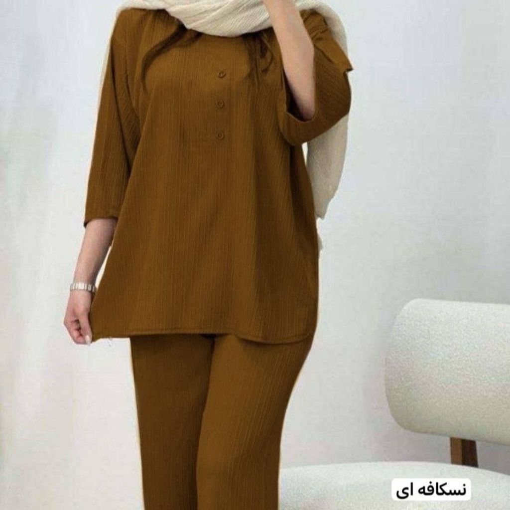 خرید اینترنتی ست تونیک شلوار سه دکمه مراکشی نورا