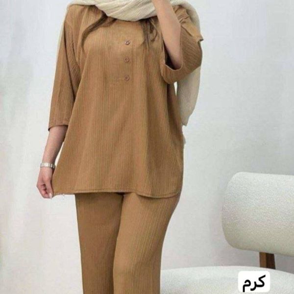 ست تونیک شلوار سه دکمه مراکشی نورا
