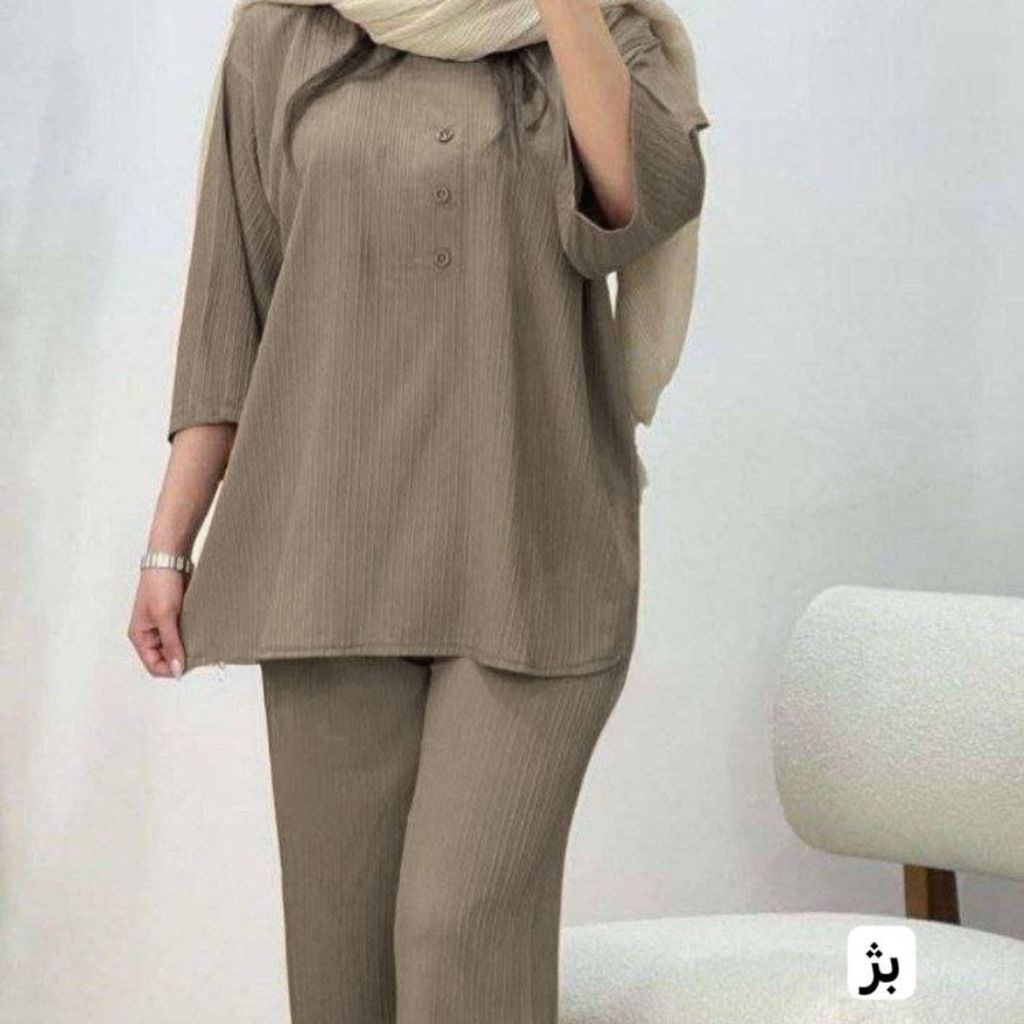 قیمت ارزان ست تونیک شلوار سه دکمه مراکشی نورا