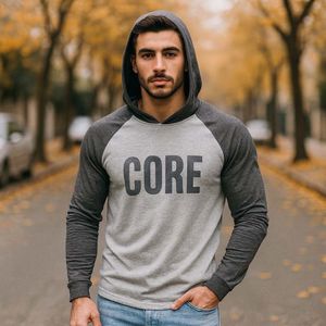 فروش اینترنتی هودی مردانه طوسی مدل Z110