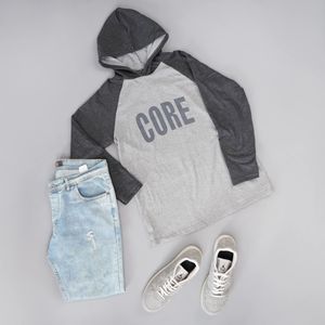 فروش اینترنتی هودی مردانه طوسی مدل Z110