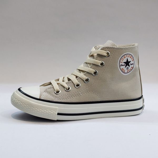 کتونی آلستار کانورس ساق بلند کرم با کیفیت