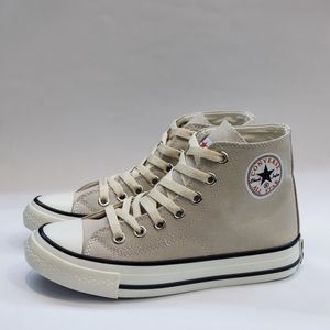 کتونی آلستار کانورس ساق بلند کرم با کیفیت