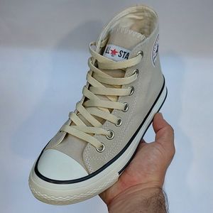 فروش اینترنتی کتونی آلستار کانورس ساق بلند کرم با کیفیت