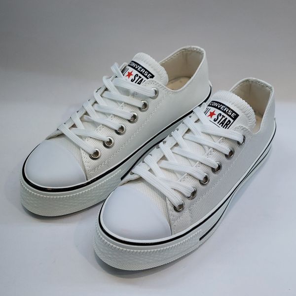 کتونی آلستار کانورس ساق کوتاه سفید با کیفیت