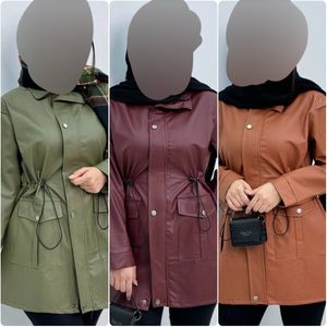 مانتو چرم مدل کارول نورا