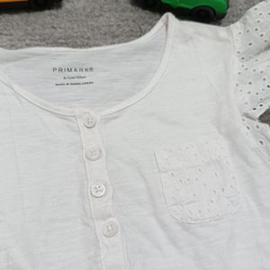 خرید آنلاین اورال شورتی سفید دخترانه وارداتی