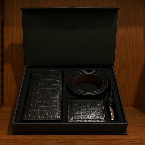 ست چرم طبیعی مردانه