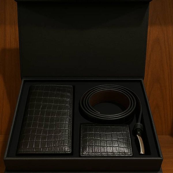 ست چرم طبیعی مردانه