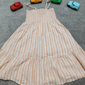 پیراهن بندی لینن وارداتی دخترانه