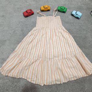 مشخصات پیراهن بندی لینن وارداتی دخترانه