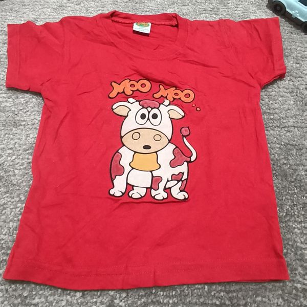 تیشرت بچه گانه نخ پنبه چاپ مخمل