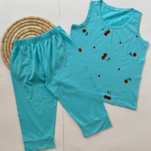 خرید اینترنتی تاپ و شلوارک نخ پنبه