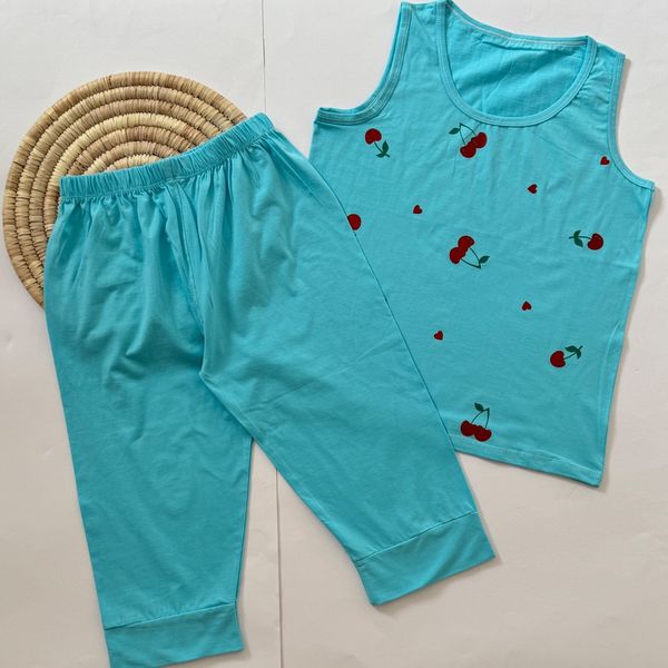 تاپ و شلوارک نخ پنبه