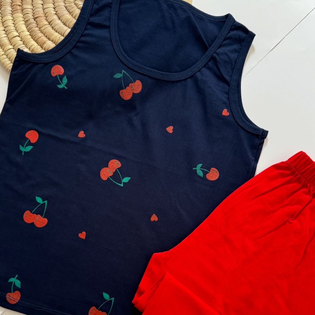 خرید اینترنتی تاپ و شلوارک نخ پنبه