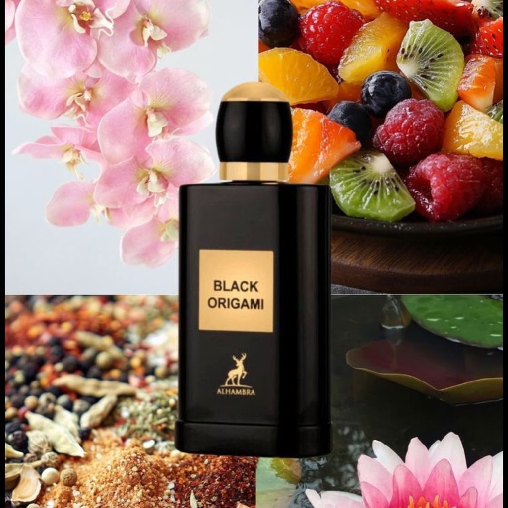 فروش اینترنتی عطر ادکلن الحمبرا بلک اوریگامی (مشابه تام فرد بلک ارکید) | Alhambra Black
