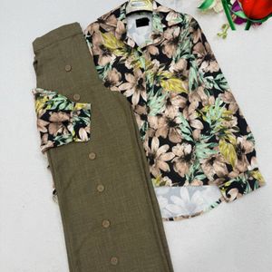 خرید آنلاین شومیزشلوار آیشیکو نورا