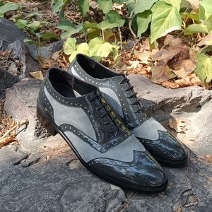 مشخصات کفش مردانه مجلسی چرم طبیعی مدل نیلسون ورنی ایتالیایی و اشبالت