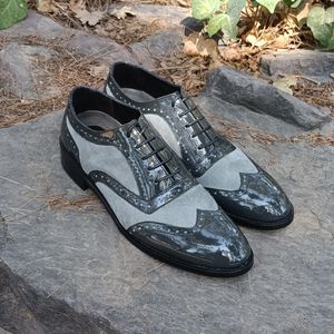 فروش اینترنتی کفش مردانه مجلسی چرم طبیعی مدل نیلسون ورنی ایتالیایی و اشبالت