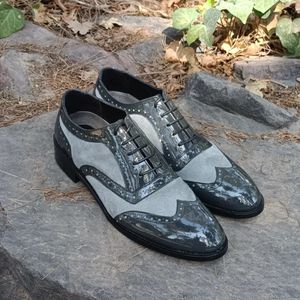 خرید آنلاین کفش مردانه مجلسی چرم طبیعی مدل نیلسون ورنی ایتالیایی و اشبالت