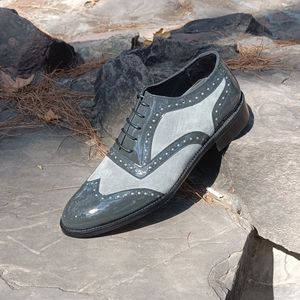 خرید آنلاین کفش مردانه مجلسی چرم طبیعی مدل نیلسون ورنی ایتالیایی و اشبالت