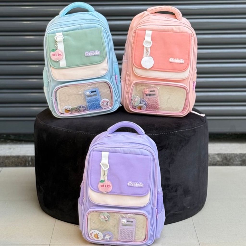 خرید اینترنتی قیمت کوله پشتی اورجینال طرح ماشین حساب برند Chrisbella کد 4053002