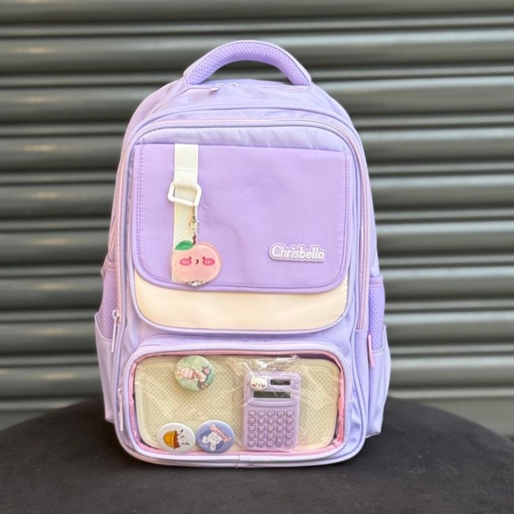 خرید اینترنتی قیمت کوله پشتی اورجینال طرح ماشین حساب برند Chrisbella کد 4053002