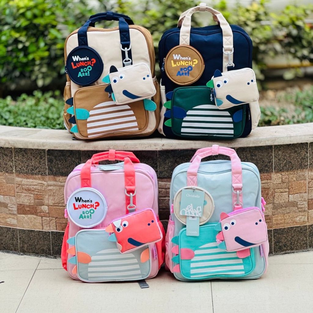 خرید اینترنتی قیمت کوله پشتی اورجینال طرح دینو لبخند برند Chrisbella کد 060607