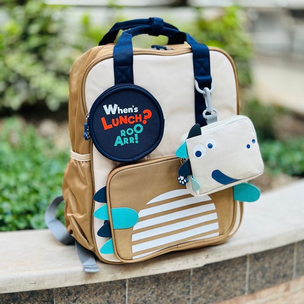 خرید اینترنتی قیمت کوله پشتی اورجینال طرح دینو لبخند برند Chrisbella کد 060607