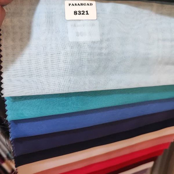 پارچه حریر رنگ ابی اسمانی عرض 3 متر