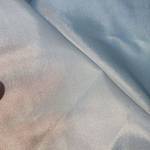 قیمت ارزان پارچه حریر رنگ ابی اسمانی عرض 3 متر