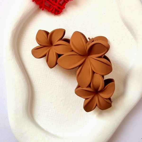 کلیپس مو زنانه شمعی سه گل پلومریا