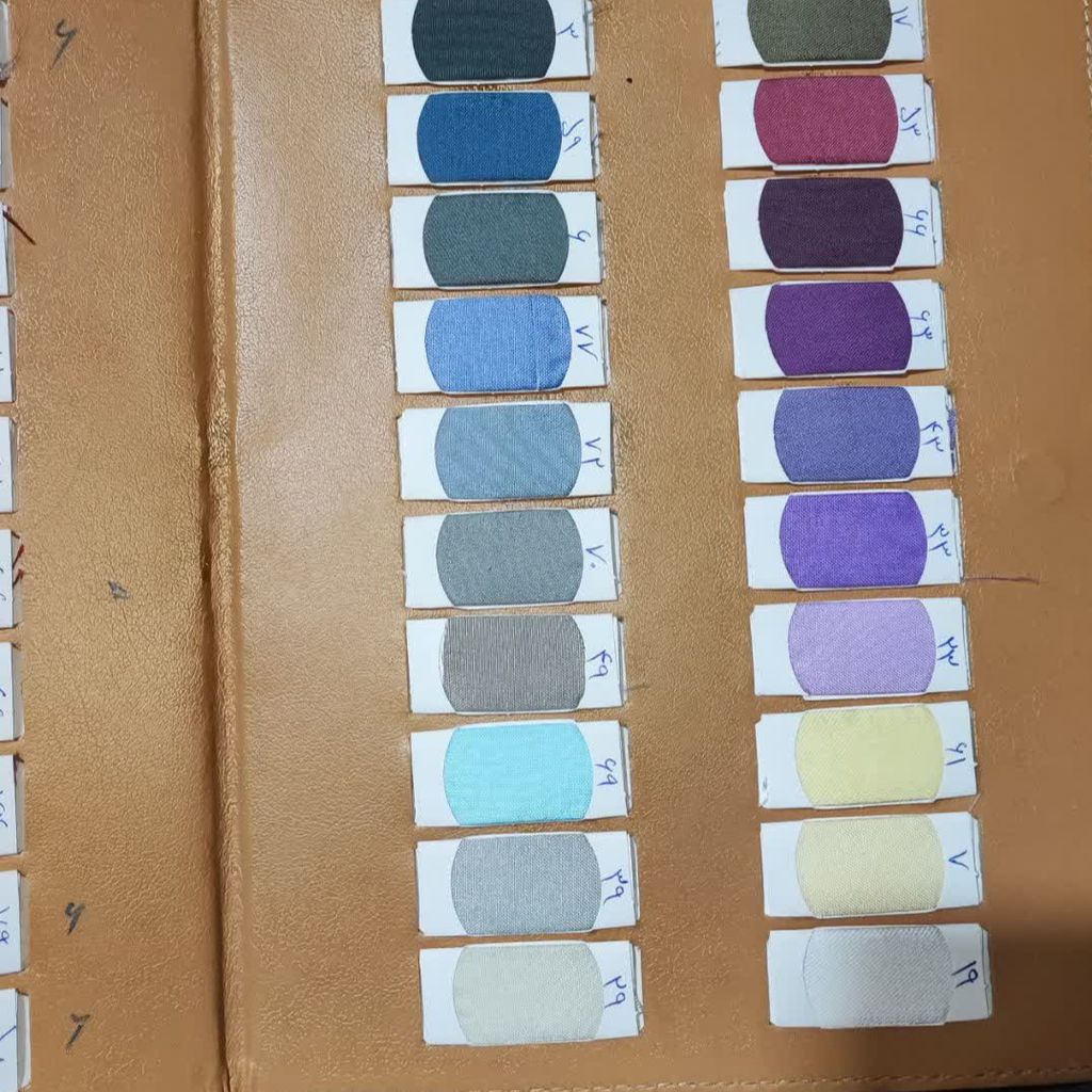 مشخصات پارچه ترگال مدارسی لباس فرم از کد 21 تا 40 رنگ