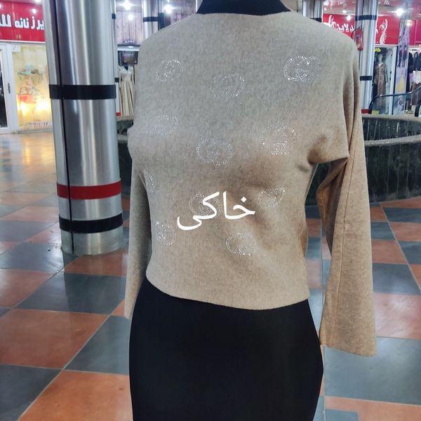 کراپ بافت یقه گرد وارداتی