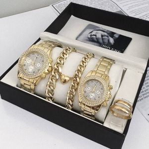 ست رولکس زنانه و مردانه به همراه ست دستبند مگنتی قلبی و ست حلقه نورا