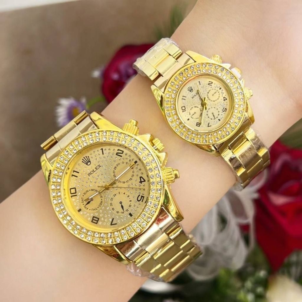 قیمت ارزان ست رولکس زنانه و مردانه به همراه ست دستبند مگنتی قلبی و ست حلقه نورا
