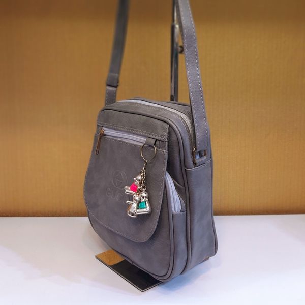 کیف دوشی مدل Gucci رنگ خاکستری