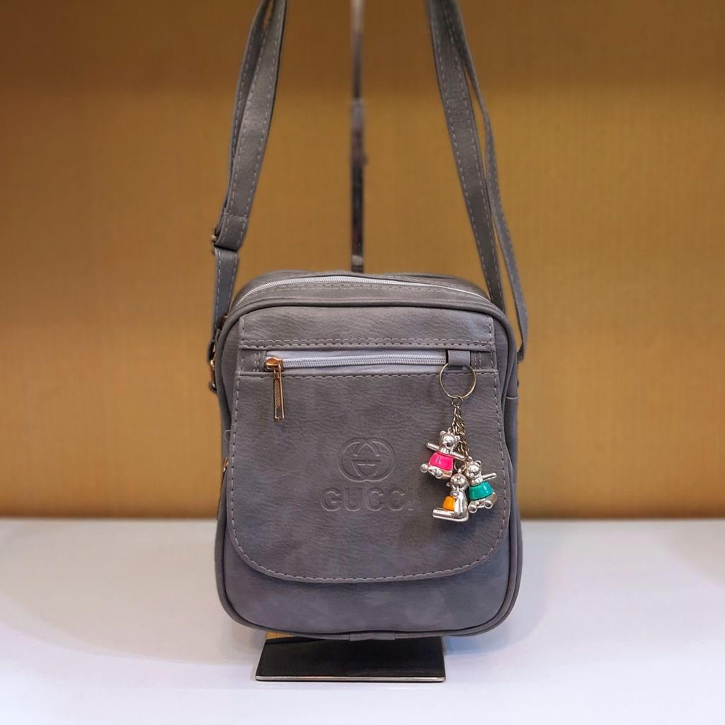 خرید آنلاین کیف دوشی مدل Gucci رنگ خاکستری