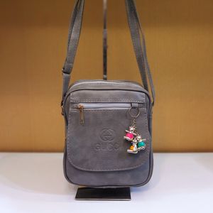 کیف دوشی مدل Gucci رنگ خاکستری