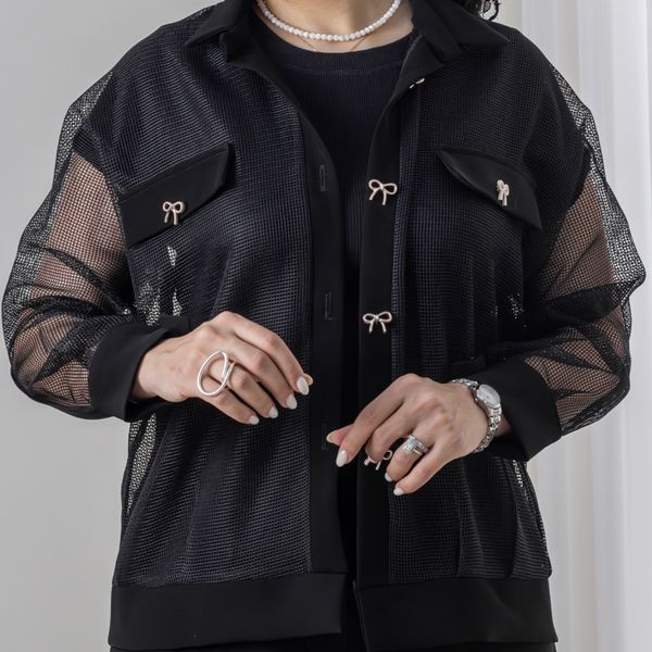 بامبرجکت توری مشکی