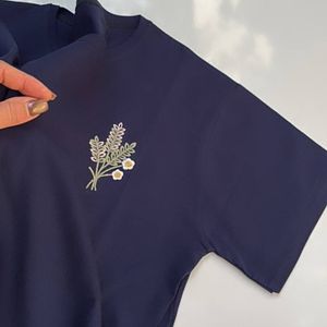 خرید اینترنتی تیشرت نخ و پنبه گلدوزی زنانه