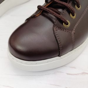 مشخصات کفش مردانه ونس شیک چرم طبیعی دست دوز مدل تونی قهوه ای تیره