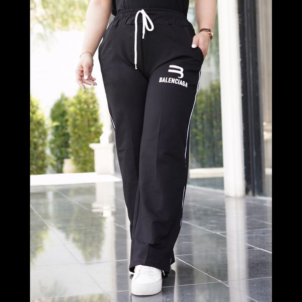 شلوار بگ زنانه گلکسی گرم بالا فری سایز