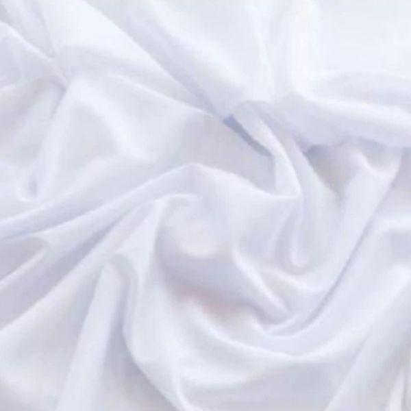 پارچه تترون سفید عرض 90 نخی و عرض 2 متر نخی