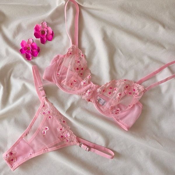 ست صورتی نیم کاپ شین